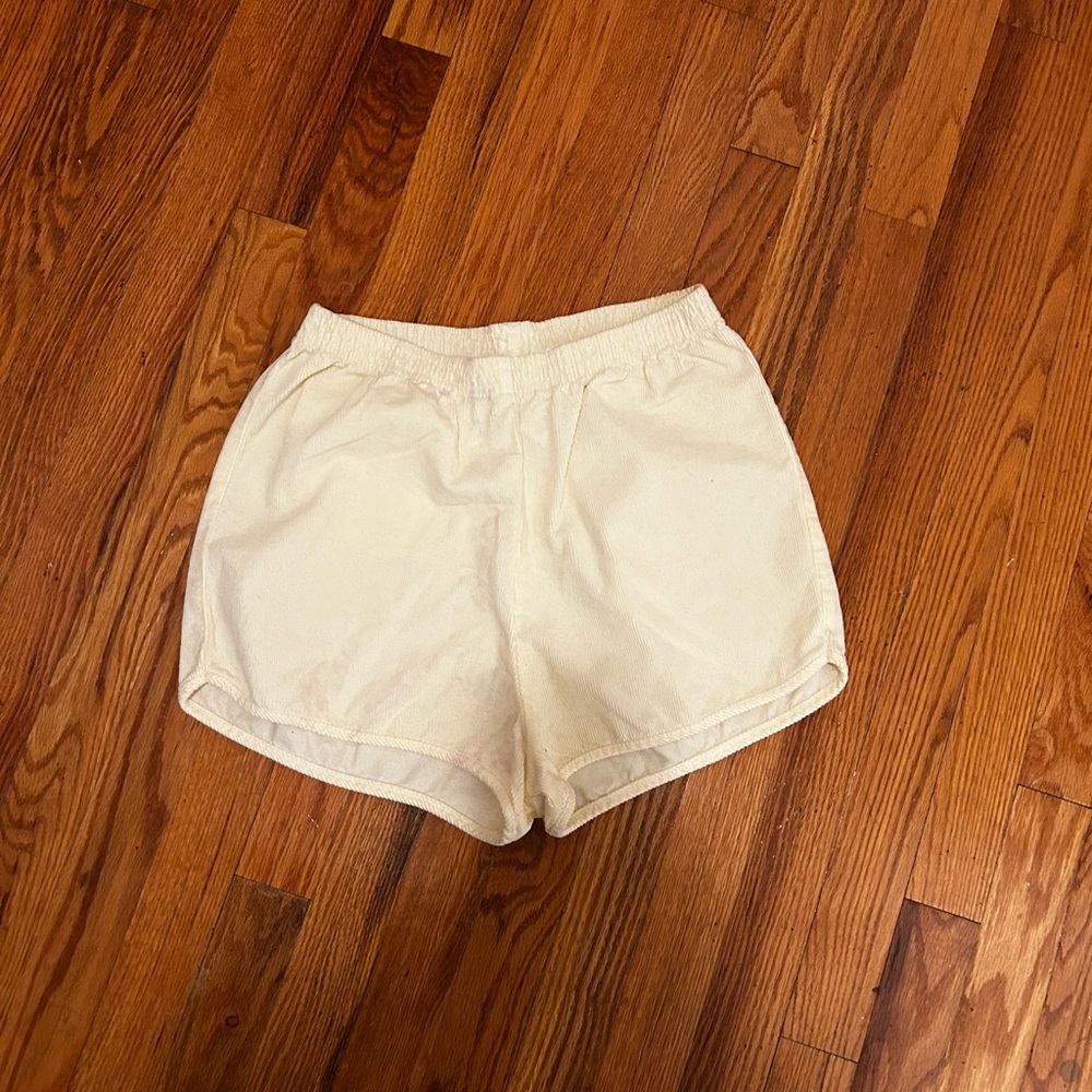 American apparel Women's corduroy white Shorts